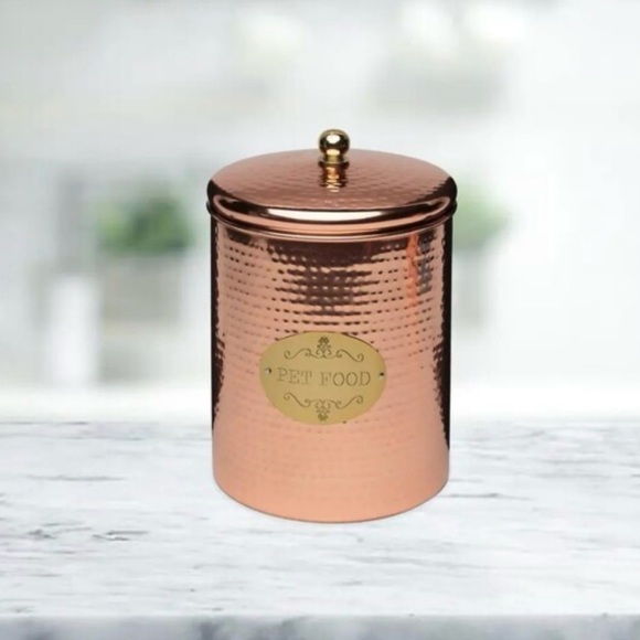 Amici Pet Copper Spaniel Treats Canister 104 Ounce Capacity - Picture 5 of 5